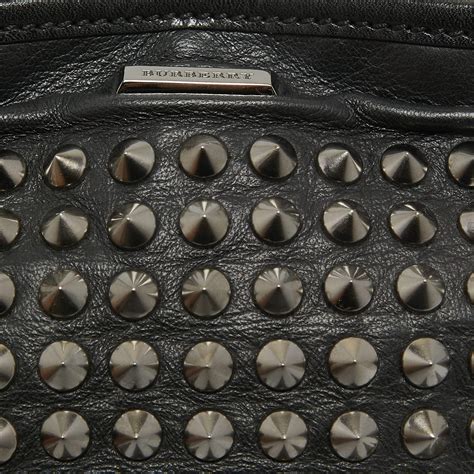 burberry edenham studded bag measures 14|Burberry Edenham Studded Leather Handle Bag .